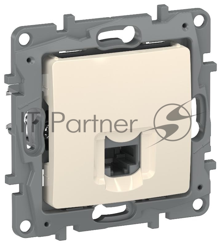 Etika Слоновая кость Розетка компьютерная RJ45 кат.5Е UTP  | 6723411 | IEK