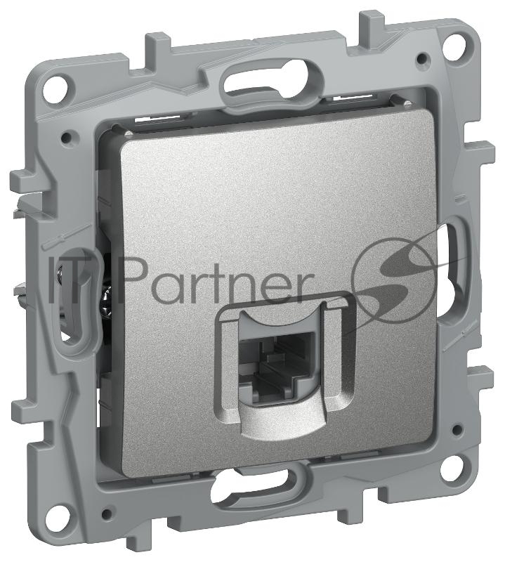 Etika Алюминий Розетка компьютерная RJ45 кат.6 UTP  | 6724531 | IEK