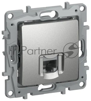 Etika Алюминий Розетка компьютерная RJ45 кат.6 UTP  | 6724531 | IEK
