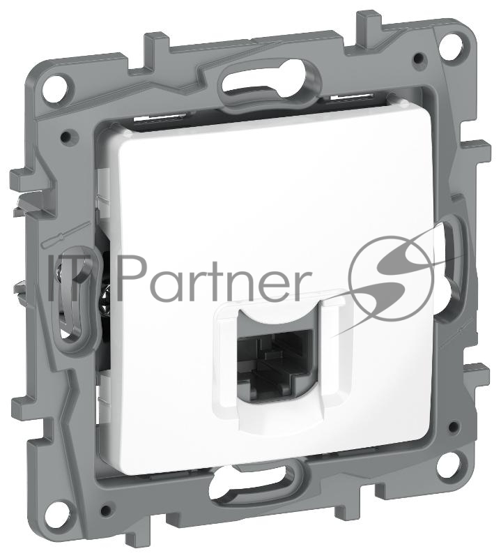 Etika Белый Розетка компьютерная RJ45 кат.6 UTP  | 6722531 | IEK