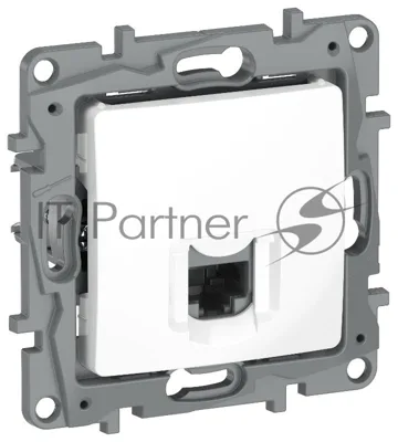 Etika Белый Розетка компьютерная RJ45 кат.6 UTP  | 6722531 | IEK