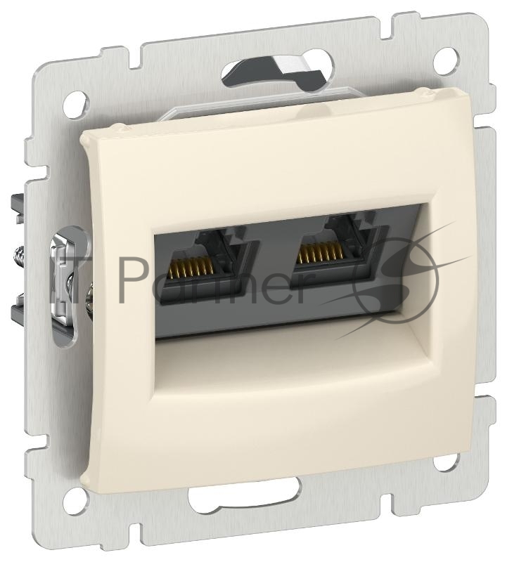 Valena Слоновая кость Розетка компьютерная 2-я RJ45 кат.5Е UTP  | 6956261 | IEK