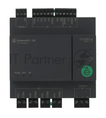 Интеллектуальное реле SR1; 24 VDC; 12 IO: 6 DI, 4 DO (реле); 2 AI; 1xRS485 | ZR1PP00BD2A | SE