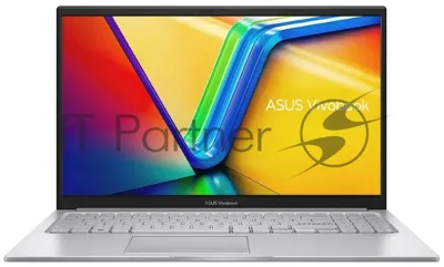 Ноутбук ASUS VivoBook X1504VA-BQ4172/15.6"/IPS/Intel Core 5 120U/8Gb/512Gb SSD/Intel Graphics/NoOS/серебристый/1.7kg