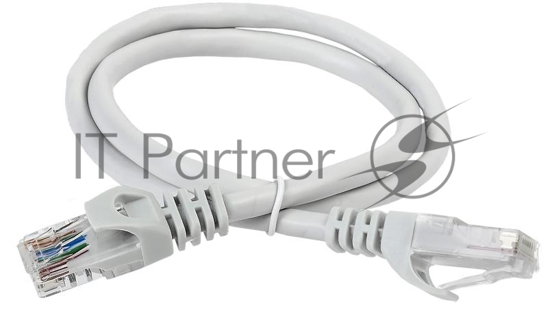 Коммутационный шнур (патч-корд), кат.6А UTP, LSZH, 1м, серый | PC01-C6AUL-1M | ITK
