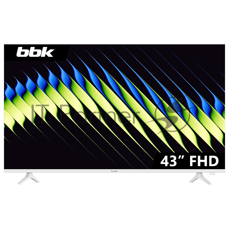 Телевизор BBK 43" 43LEM-1053/FTS2C (W) белый DLED FHD 60Hz