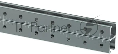 STRUT-профиль перфорированный двойной 41х41х600-2,0 EZ | CLM50D-PSD-41-41-06-2 | IEK