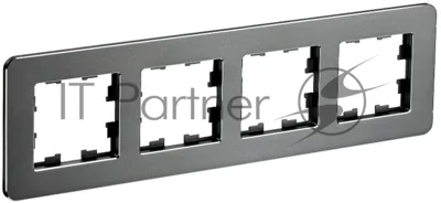BRITE Рамка 4-ая РУ-4-1-Бр металл титан RE | BR-M42-M-01-K48 | IEK