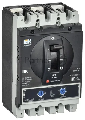 ARMAT Авт. выкл. лит. корпус 3P G 85кА 160А ТМ рег. | AR-MCCB-3G-085-0160A-ATUC | IEK