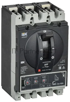 ARMAT Авт. выкл. лит. корпус 3P D 85кА 160А эл. станд. | AR-MCCB-3D-085-0160A-ELSC | IEK