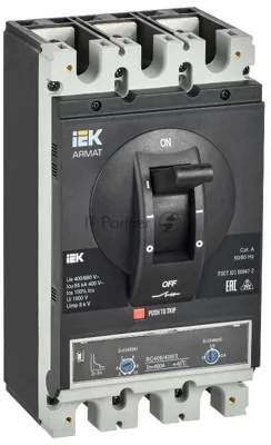 ARMAT Авт. выкл. лит. корпус 3P H 85кА 400А ТМ рег. | AR-MCCB-3H-085-0400A-ATUC | IEK