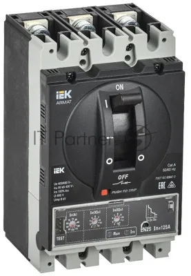 ARMAT Авт. выкл. лит. корпус 3P A 85кА 125А эл. станд. | AR-MCCB-3A-085-0125A-ELSC | IEK