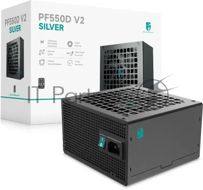 Блок питания Deepcool ATX 550W PF550D V2 80+ silver (20+4pin) APFC 120mm fan 3xSATA RTL