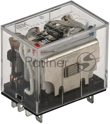 Реле РЭК77/4(LY4) с индикацией 10А 12В АC  | RRP10-4-10-012A-LED | IEK