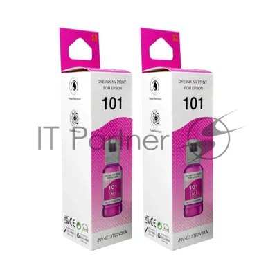 Комплект 2 шт. Чернила 101 (NV-C13T03V34A)  для Epson L4150  (70 мл) Magenta