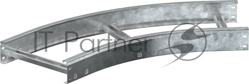 Поворот лестничный LESTA 45град 100х300мм R600 HDZ  | CPG05-4-45-100-300-HDZ | IEK
