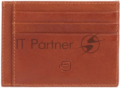 Чехол для кредитных карт Piquadro Victor PP2762W143R/CU табачный натур.кожа