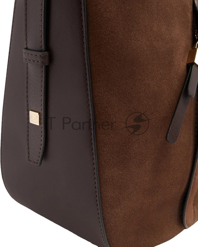 Деловая сумка тоут женская Piquadro Circle BD7136W92/MS с отделением для ноутбука 14" коричневая замша/натур.кожа