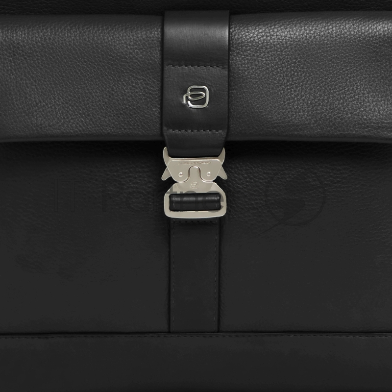 Сумка тоут мужская Piquadro Tebe CA7255W144/N с отделением для ноутбука 14" черная натур.кожа
