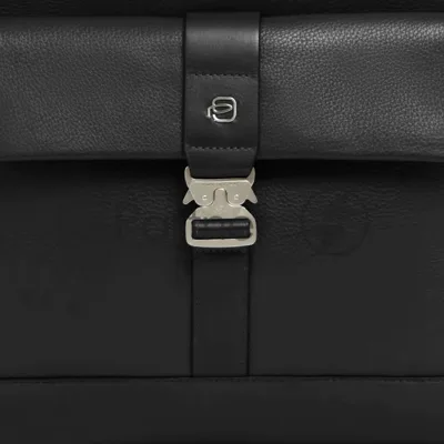 Сумка тоут мужская Piquadro Tebe CA7255W144/N с отделением для ноутбука 14" черная натур.кожа