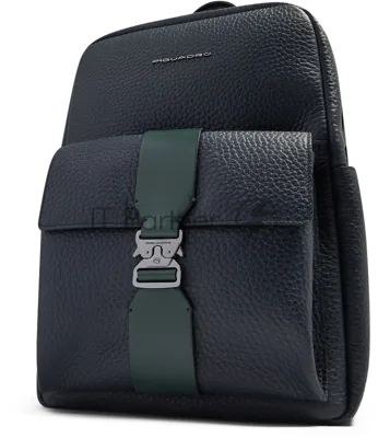 Рюкзак Piquadro Materia CA7263W151/BLUVE синий/зеленый натур.кожа