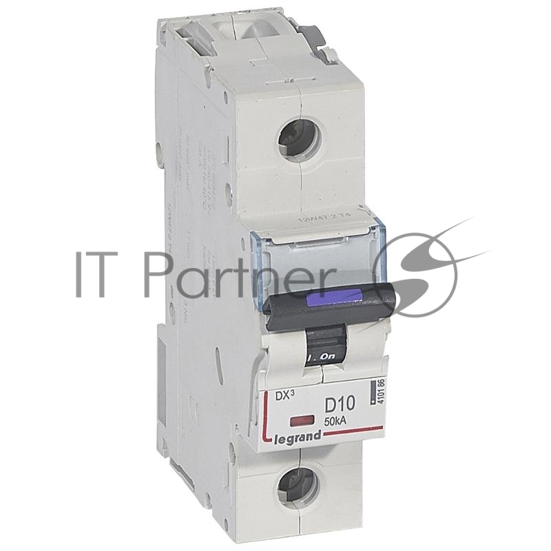 Выключатель автоматический  однополюсный DX3 10А D 50кА (1,5 мод) | 410186 | Legrand