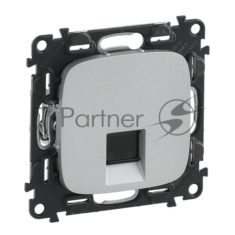 Valena ALLURE DIY Алюминий Розетка комп(RJ45) 1-ая 5 кат UTP | 753940 | Legrand