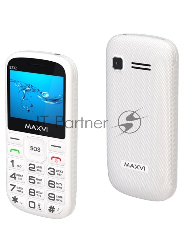 Мобильный телефон Maxvi B232 белый