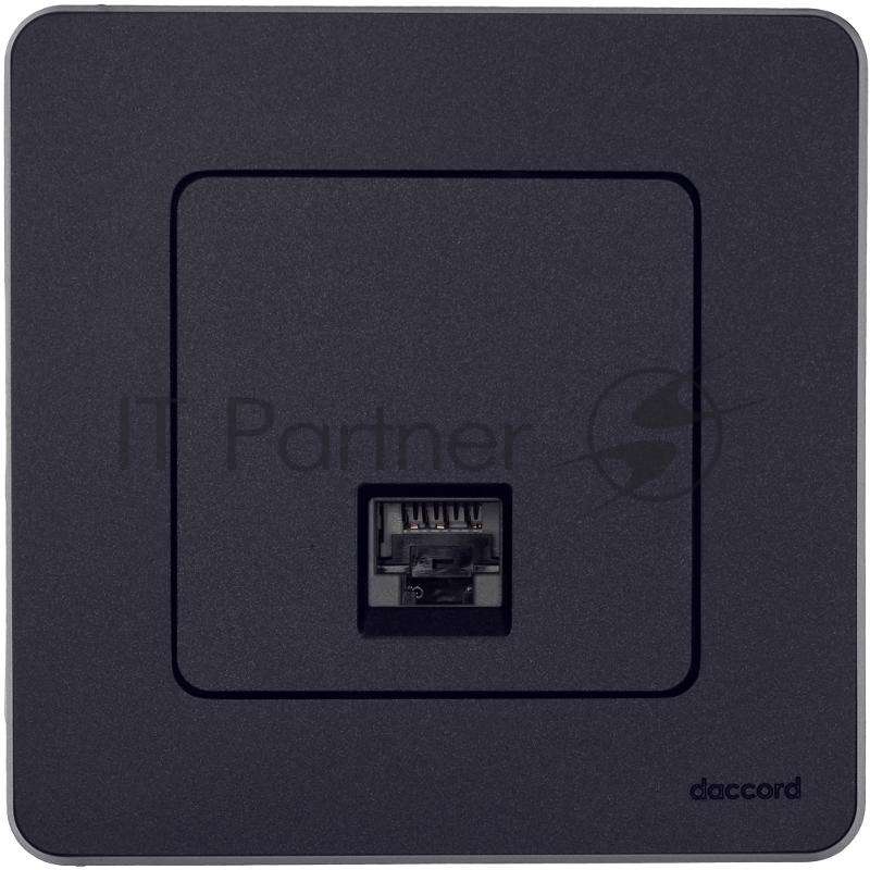 Inspiria Антрацит розетка компьютерная RJ45 С/У категория 6 UTP | 673833 | Legrand; замена на арт. ИЭК 6738331