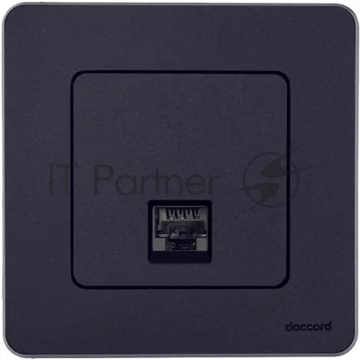 Inspiria Антрацит розетка компьютерная RJ45 С/У категория 6 UTP | 673833 | Legrand; замена на арт. ИЭК 6738331