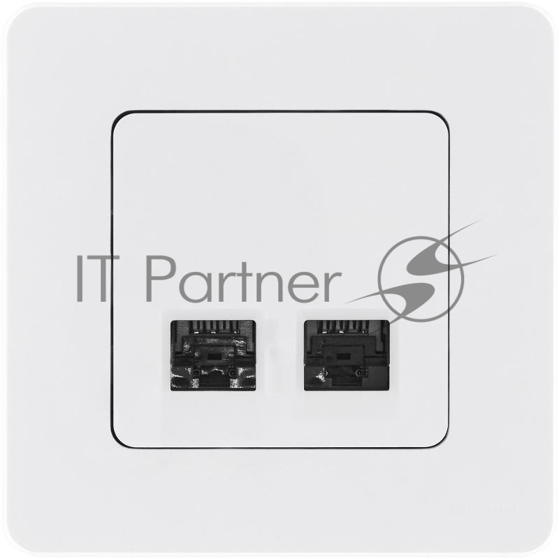 Inspiria Белый Розетка 2-ая компьютерная RJ45 С/У категория 6 UTP | 673840 | Legrand; замена на арт. ИЭК 6738401
