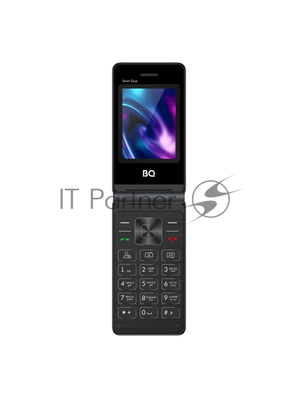 Мобильный телефон BQ 2464 Shell Duo черный