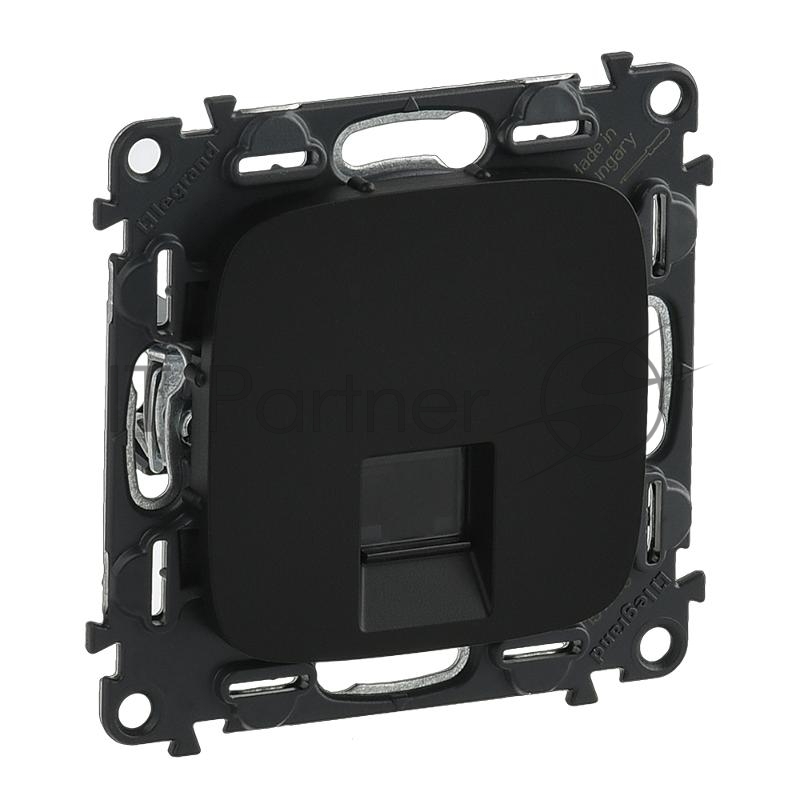Valena ALLURE DIY Антрацит Розетка комп(RJ45) 1-ая 5 кат UTP | 753950 | Legrand