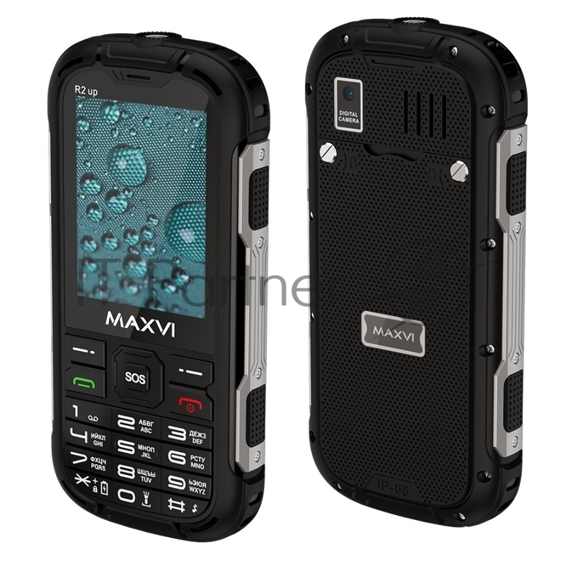 Мобильный телефон Maxvi R2 up черный