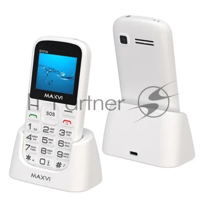 Мобильный телефон Maxvi B201ds белый