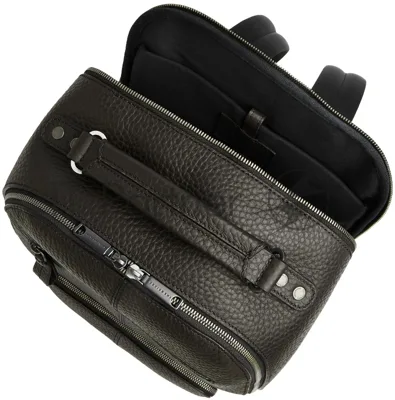 Рюкзак мужской The Bridge Manfredi 064726QQ/7R черный натур.кожа