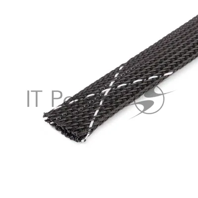 Оплетка кабельная из полиэстера XP-3 (черн-бел)  102333  Fortisflex