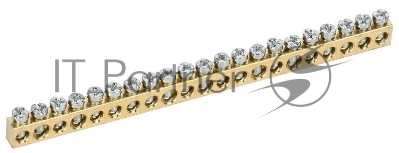 TEKFOR Шина нулевая сечение 6х9 21 отв. латунь | TF-KP00D-SN-21 | IEK