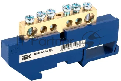 Шина N ноль на DIN-изоляторе ШНИ-8х12-6-Д-С | YNN10-812-6D-K07 | IEK