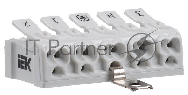 Клемма пружинная соединительная КСПз5-3L+N+PE | UKZ-B06-5P-F0-E1-10 | IEK