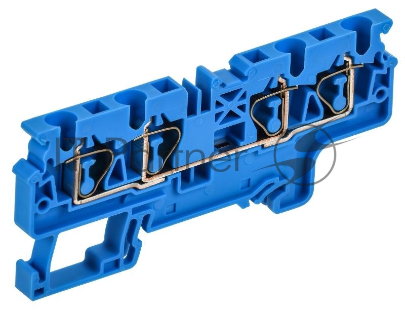 ARMAFIX Клемма пруж. CX4-4 BU 4мм2 4-конт. синяя | AF-CT40-00-4-K07-004 | IEK