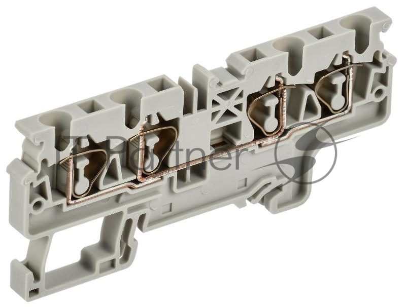 ARMAFIX Клемма пруж. CX4-4 4мм2 4-конт. серая | AF-CT40-00-4-K03-004 | IEK
