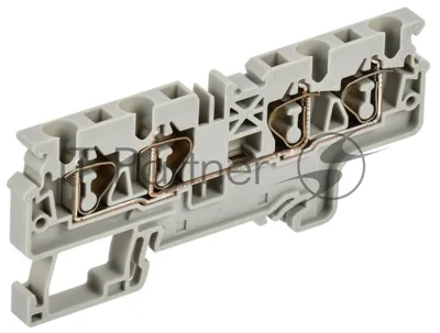 ARMAFIX Клемма пруж. CX4-4 4мм2 4-конт. серая | AF-CT40-00-4-K03-004 | IEK