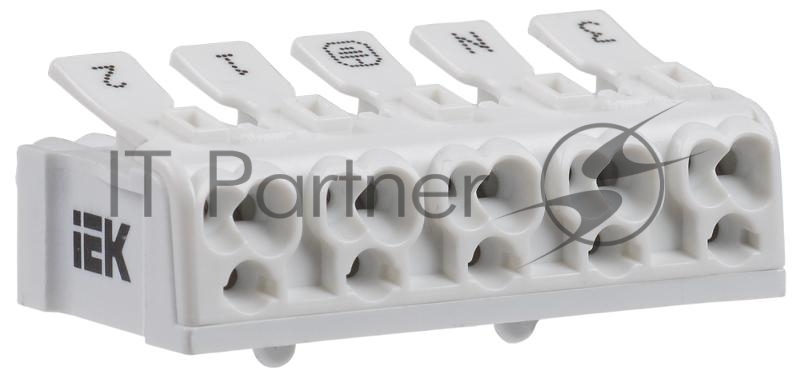 Клемма пружинная соединительная КСПн5-3L+N+PE | UKZ-B06-5P-F1-E0-10 | IEK