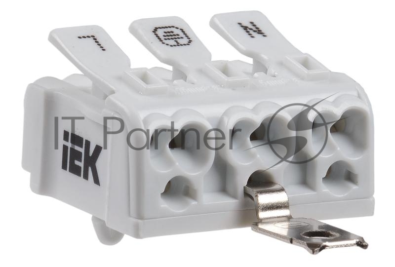 Клемма пружинная соединительная КСПнз3-L+N+PE | UKZ-B06-3P-F1-E1-10 | IEK