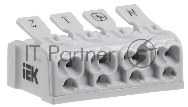 Клемма пружинная соединительная КСП4-2L+N+PE | UKZ-B06-4P-F0-E0-10 | IEK