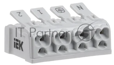 Клемма пружинная соединительная КСП4-2L+N+PE | UKZ-B06-4P-F0-E0-10 | IEK