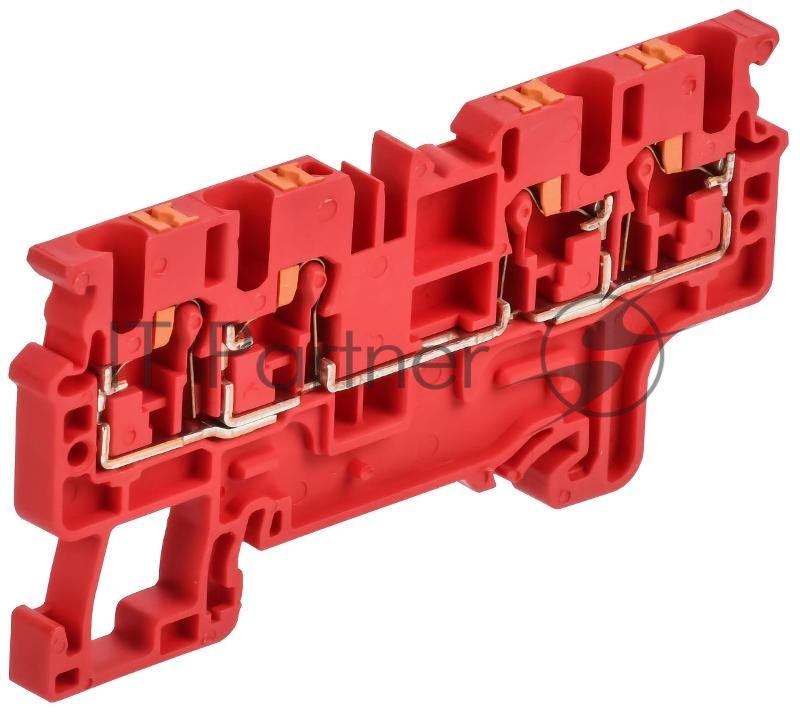 ARMAFIX Клемма пруж. Push In CP-MC 4 выв. 2,5мм2 красная | AF-CT22-00-4-K04-002 | IEK