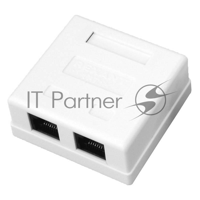 Розетка компьютерная внешняя 2-порта, UTP RJ-45 (8P8C), CAT 5e REXANT