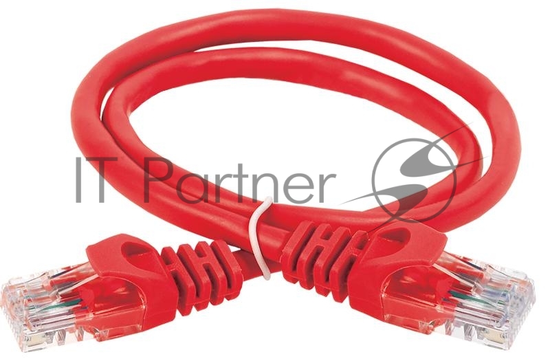 Коммутационный шнур кат. 6 UTP PVC 3м красный | PC04-C6U-3M | ITK